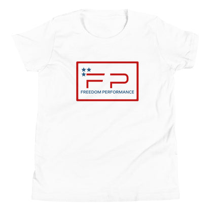 FP Youth Short Sleeve T-Shirt Blue Letters